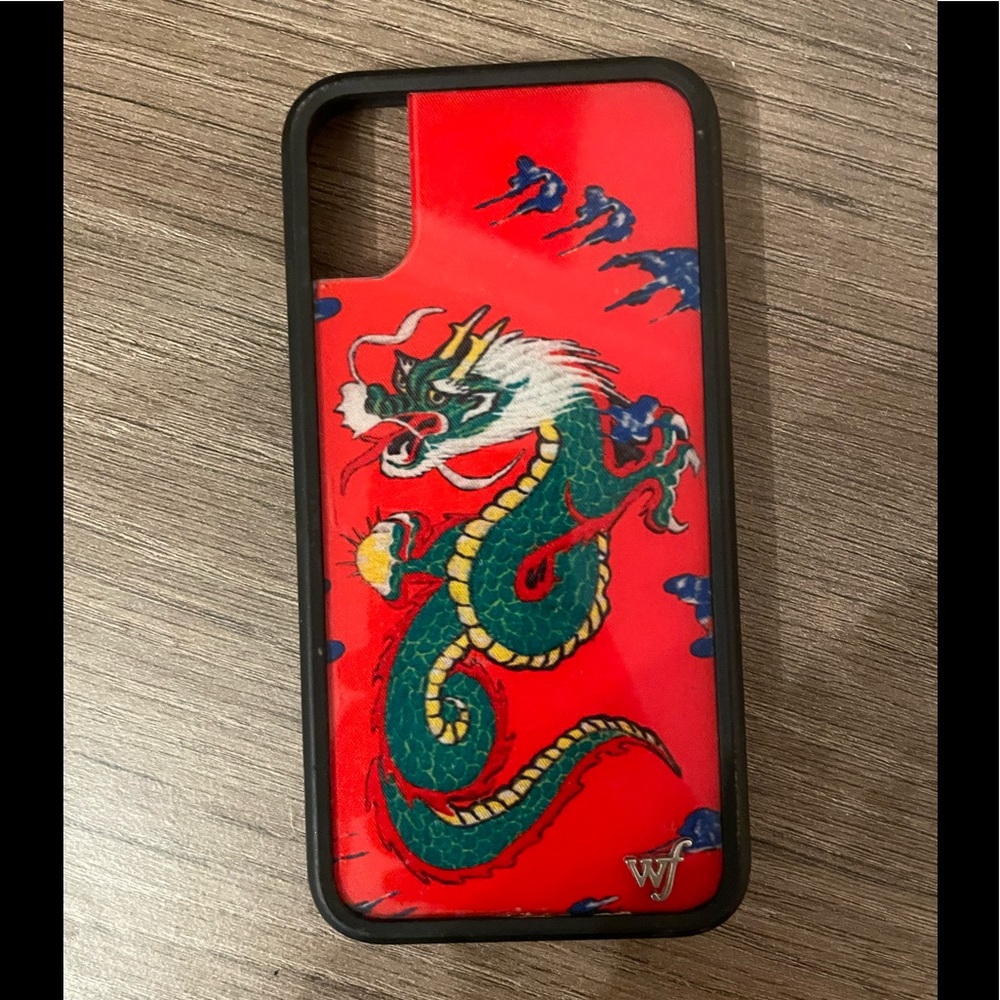 ❤️💚🖤dragon wildflower case!! iphone x!!❤️💚🖤